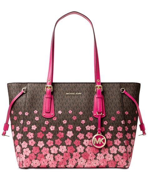 michael kors purse brown and pink|Michael Kors pink suitcase.